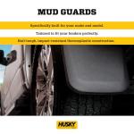 Husky Liners - Front & Rear Mud Guards | 2019 - 2023 Chevrolet Silverado 1500 (Excludes ZR2, LT Trail Boss, Custom Trail Boss), Front & Rear Set - Black, 4 Pc | 58266