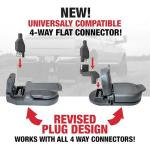 Rock Tamers Mudflap System RT240 Tail Light Bars LED/Black