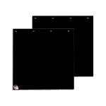 Buyers Products, 2 Pack, Super Durable Black Polymer Mudflaps 24x24 Inch, RC24PPB