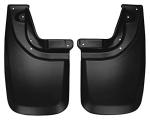 Husky Liners - Rear Mud Guards | 2005 - 2015 Toyota Tacoma w/ OEM Fender Flares & Mud Guards, Rear Set - Black, 2 Pc. | 57931