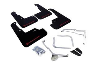 Rally Armor MF32-UR-BLK/RD Black UR Mud Flap with Red Logo FITS 15+ Subaru WRX & STi Sedan Only