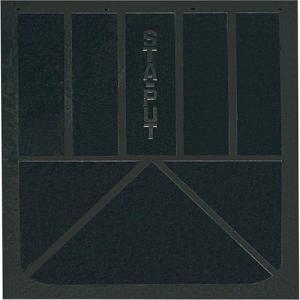 Buyers Solid Rubber Semi-Truck Mud Flaps - Pair, 24in.W x 24in.H, Black, Model Number B24SPP