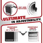 ROCK TAMERS RT022 MUD Flap, Chrome