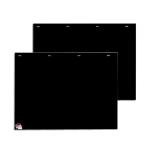 Buyers Products, 2 Pack Super Durable Black Polymer Mudflaps 24x18 Inch, RC18PPB