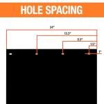 Buyers Products, Two Pack, Black Polymer Mudflaps 24x30 Inch, RC30PPB