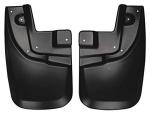 Husky Liners - Front Mud Guards | 2005 - 2015 Toyota Tacoma w/ OEM Fender Flares & Mud Guards, Front Set - Black, 2 Pc | 56931