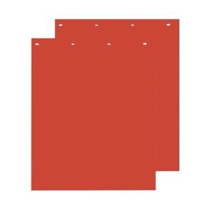 Buyers Products, 2 Pack, Super Durable Red Polymer Mudflaps 24x30 Inch, RC30PPR