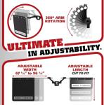 Crusier Accessories RT040: Hub Arm (Left), Matte Black (Forged)