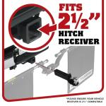 Rock Tamers Mudflap System 00110 2.5" Hub with Matte Black Stainless Steel Trim Plates