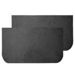 Buyers Products Heavy-Duty Rubber Semi-Truck Mud Flaps - Pair, 24in.W x 14in.L, Model Number B2414LSP
