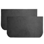 Buyers Products Heavy-Duty Rubber Semi-Truck Mud Flaps - Pair, 24in.W x 14in.L, Model Number B2414LSP