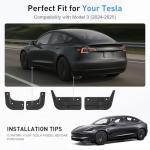 Tesla Model 3 Highland Custom Mud Flaps Set