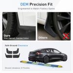 Tesla Model 3 Highland Custom Mud Flaps Set