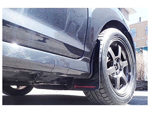 Rally Armor MF29-UR-BLK/BL Black, Blue Mud Flap with Logo (13+ Ford Fiesta ST), 1 Pack