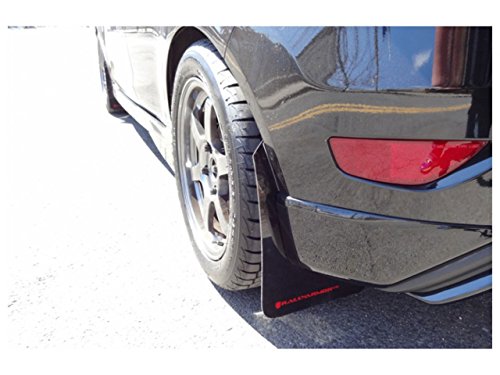 Rally Armor MF29-UR-BLK/BL Black, Blue Mud Flap with Logo (13+ Ford Fiesta ST), 1 Pack