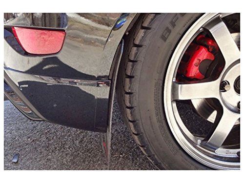 Rally Armor MF29-UR-BLK/BL Black, Blue Mud Flap with Logo (13+ Ford Fiesta ST), 1 Pack