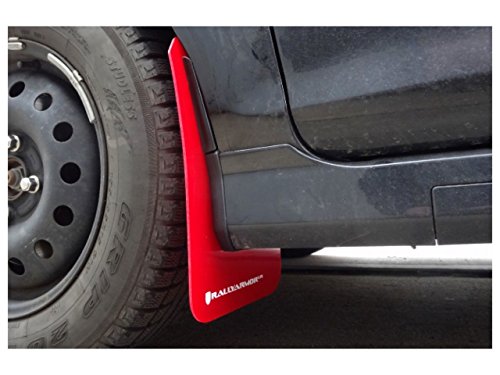 Rally Armor MF29-UR-BLK/BL Black, Blue Mud Flap with Logo (13+ Ford Fiesta ST), 1 Pack