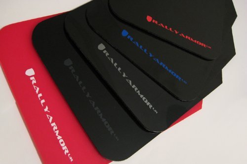 Rally Armor MF5-UR-BLK/RD Black, Red Mud Flap with Logo (2003-2008 Subaru Forester UR), 1 Pack