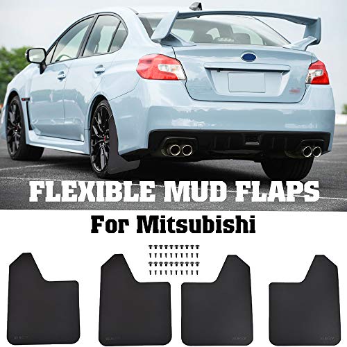 XUKEY for Mitsubishi Lancer Outlander Sport Evolution EVO X ix Mirage Strada L200 Set Mud Flaps Mudflaps Splash Guards Mudguards Fender Flares