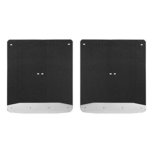LUVERNE 251544 Rear Dually 20-Inch x 23-Inch Textured Rubber Mud Guards, Select Chevrolet Silverado 3500 HD, GMC Sierra 3500 HD,Black