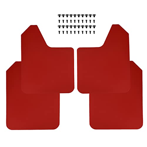 XUKEY for Ford Focus ST RS SE Mk2 MK3 Mk3.5 MK4 2 3 4 ST170 ST225 ST250 Set Red Mud Flaps Mudflaps Splash Guards Mudguards Fender Flares