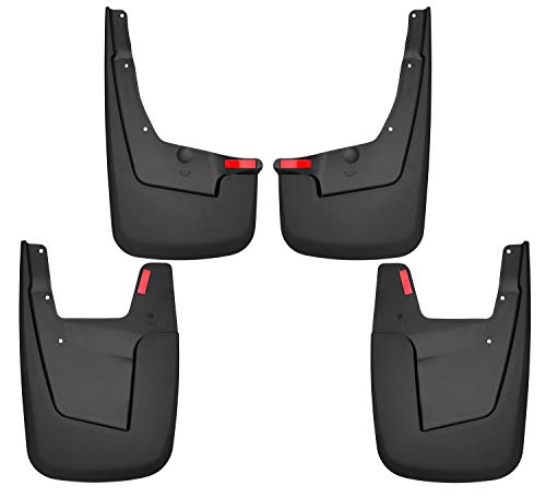 Husky Liners - Front & Rear Mud Guards | 2019 - 2023 Ram 1500 w/Out OEM Fender Flares - Black, 4 Pc. | 58146
