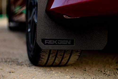 REK GEN Rally Mud Flaps Compatible w/Ford Focus 11+ (Black Logo)