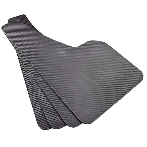 Front Rear 4pcs Set Universal Mud Flaps Splash Guards Mudguards Carbon Fiber effect Mudflaps Car Auto Van SUV Pickup Accessories