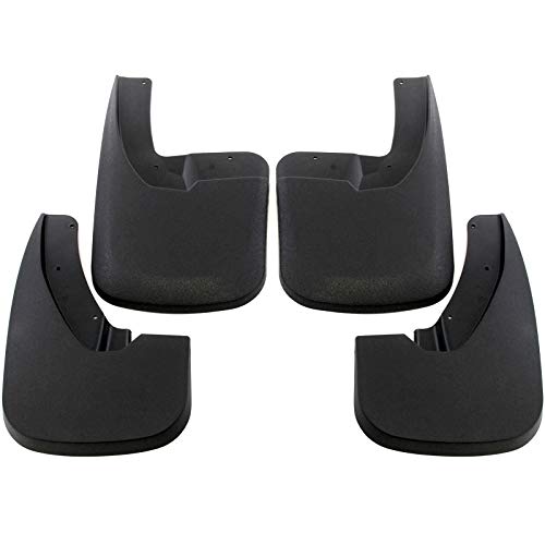 Red Hound Auto Premium Mud Flaps Splash Guards Compatible with Dodge Ram (1500 2009-2018, 1500 Classic 2019, 2500 3500 2010-2018) Molded Front & Rear 4 Piece Set (for Trucks with OEM Fender Flares)