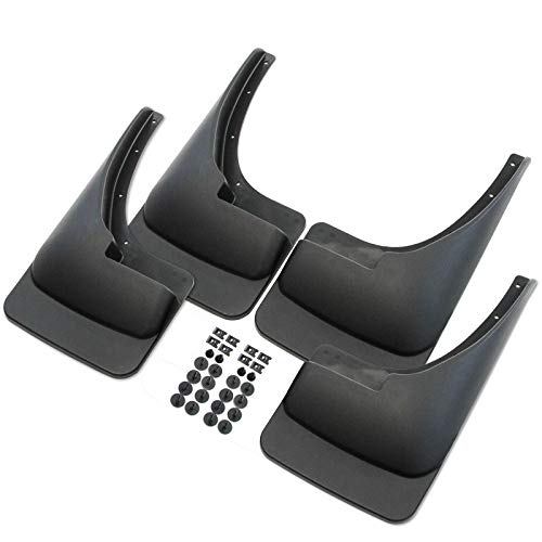 Red Hound Auto Mud Flaps Splash Guards Compatible with Dodge Ram (1500 1994-2001, 2500 3500 1994-2002) Molded Front Rear 4pc Set