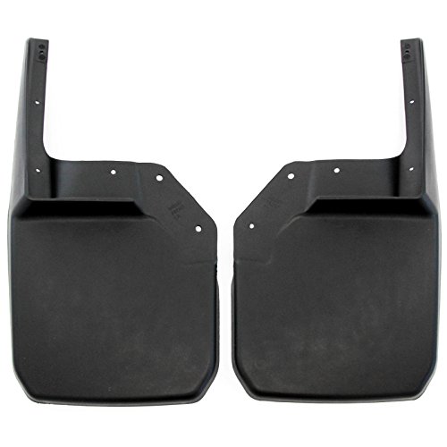 Red Hound Auto 2007-2018 Compatible with Jeep Wrangler JK JKU Mud Flaps Guards Splash Flares Front Molded 2pc