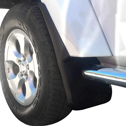 Red Hound Auto 2007-2018 Compatible with Jeep Wrangler JK JKU Mud Flaps Guards Splash Flares Front Molded 2pc