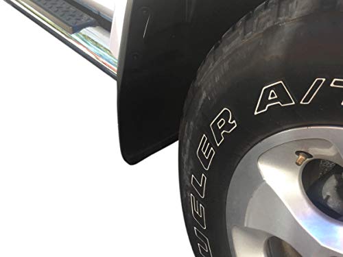 Red Hound Auto 2007-2018 Compatible with Jeep Wrangler JK JKU Mud Flaps Guards Splash Flares Front Molded 2pc