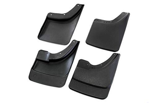 Red Hound Auto Heavy Duty Molded Mud Flaps Compatible with Dodge Ram (2002-2008 1500 & 2003-2009 2500 3500) Mud Flaps Guards Splash - for Trucks Without Fender Flares - Front & Rear 4pc Set