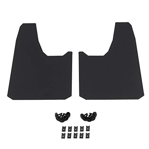 Red Hound Auto 2 Piece Modern Universal Splash Guards Fits Most Fits Most Mid-Size Trucks SUVs or Crossovers Front or Rear Driver and Passenger Mud Flaps Black 2pc Set with Hardware 9.5 x 15 Inches
