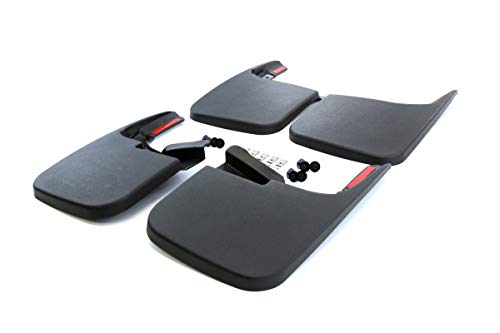 Red Hound Auto Compatible with Ford (2017-2020 F-250 F-350 Super Duty) Mud Flaps Splash Guards Front and Rear Molded 4pc Full Set (for Vehicles Without Fender Trim)