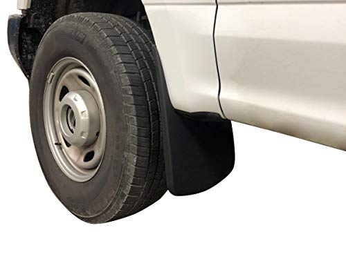 Red Hound Auto Compatible with Ford (2017-2020 F-250 F-350 Super Duty) Mud Flaps Splash Guards Front and Rear Molded 4pc Full Set (for Vehicles Without Fender Trim)