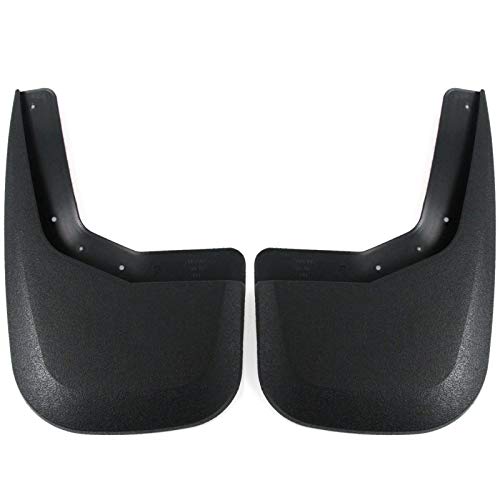 Red Hound Auto Heavy Duty Mud Flaps Compatible with GMC Sierra 1500 (2007-2013) & 2500 3500 (2007-2014) Splash Guards Rear Molded 2pc Set - (2007 Includes New Body Style Only)
