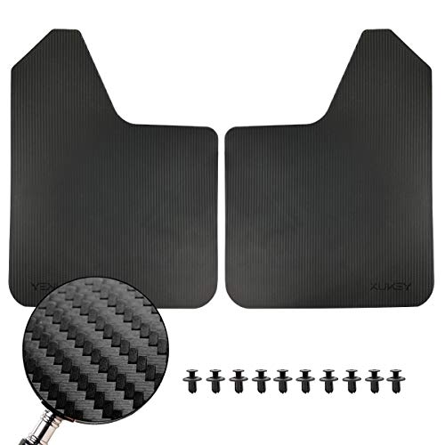 XUKEY 2pcs/Set Universal Carbon Fiber Effect Mudflaps for Car Pickup SUV Van Truck Mud Flaps Splash Guards Mudguards Dirty Traps