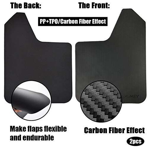 XUKEY 2pcs/Set Universal Carbon Fiber Effect Mudflaps for Car Pickup SUV Van Truck Mud Flaps Splash Guards Mudguards Dirty Traps
