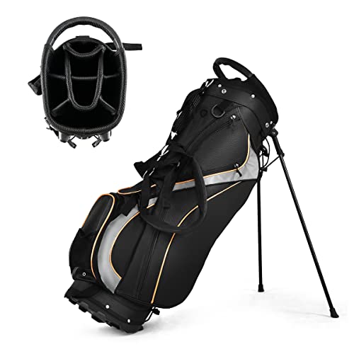 Tangkula Golf Stand Bag with 8 Way Top Dividers