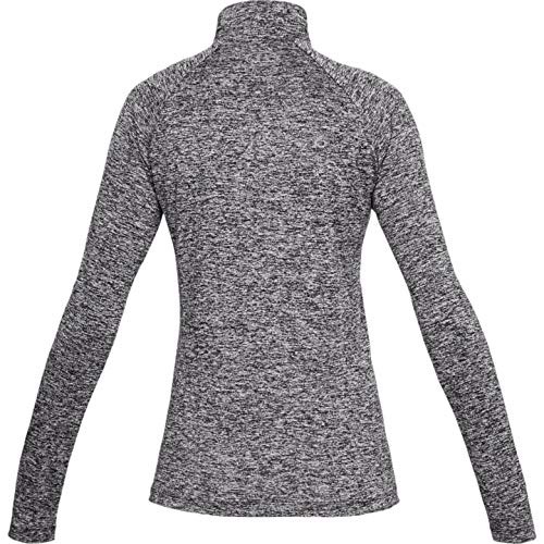 Under Armour Women's Tech Twist ½ Zip Long-Sleeve Pullover , Black (001)/Metallic Silver , XX-Large