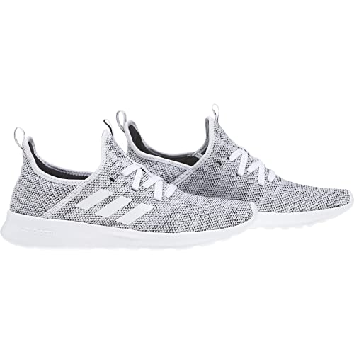 adidas Women's Cloud foam Pure Running Shoe, white/white/black, 9 Medium US