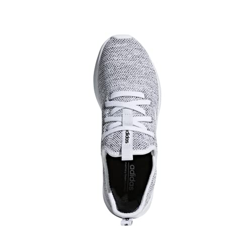 adidas Women's Cloud foam Pure Running Shoe, white/white/black, 9 Medium US
