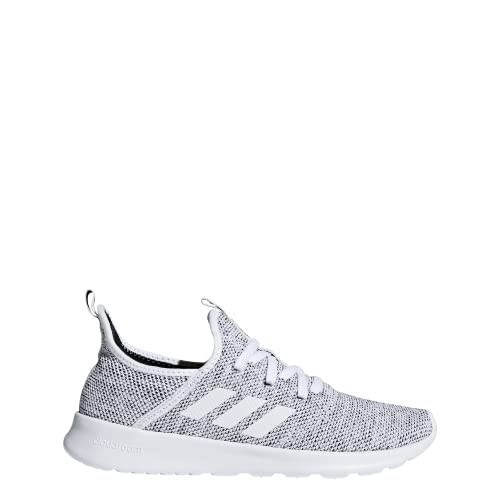 adidas Women's Cloud foam Pure Running Shoe, white/white/black, 9 Medium US