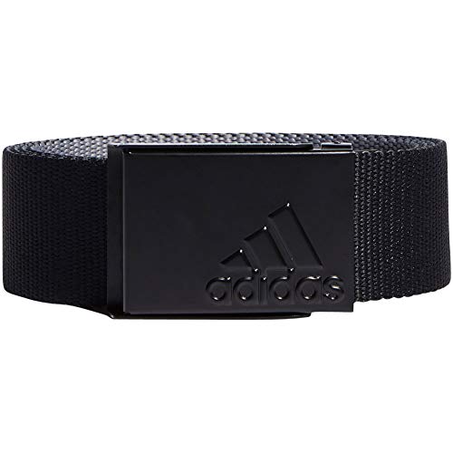 adidas Golf Golf Men's Reversible Web Belt, Black, One Size Fits Most