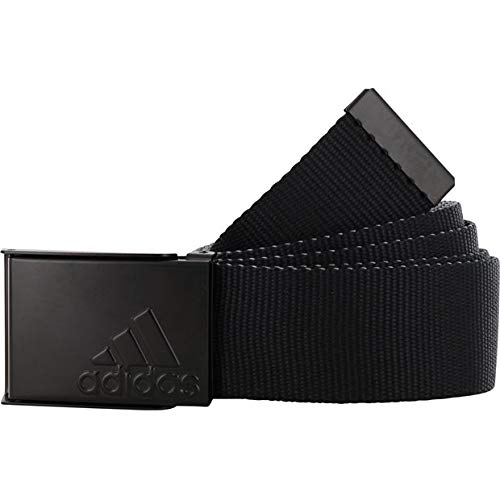 adidas Golf Golf Men's Reversible Web Belt, Black, One Size Fits Most
