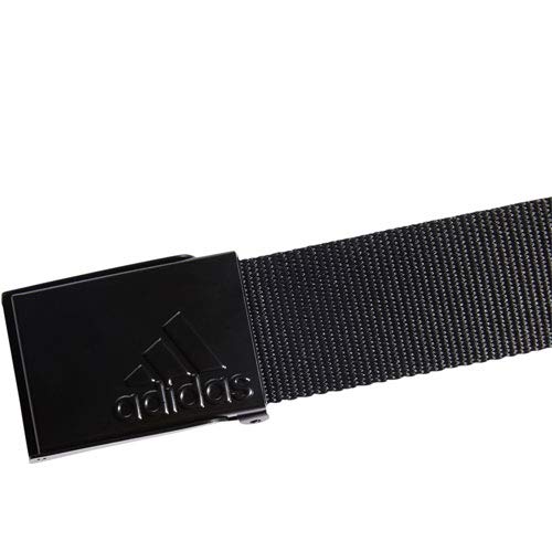 adidas Golf Golf Men's Reversible Web Belt, Black, One Size Fits Most