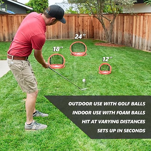 GoSports Chipster Range 3 Piece Golf Chipping Practice System