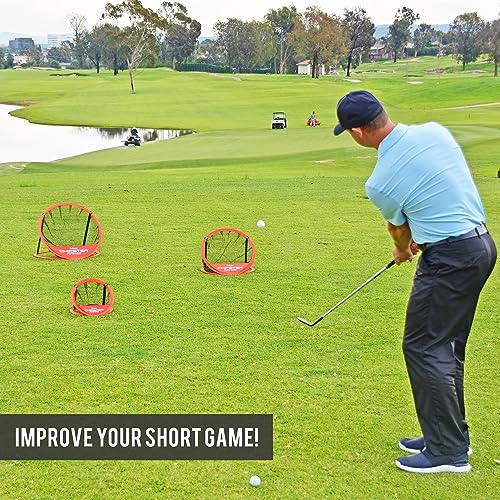 GoSports Chipster Range 3 Piece Golf Chipping Practice System